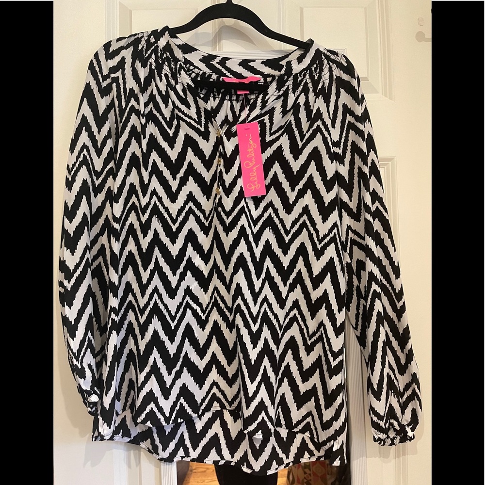 NWT Lilly Pulitzer Silk Elsa Blouse